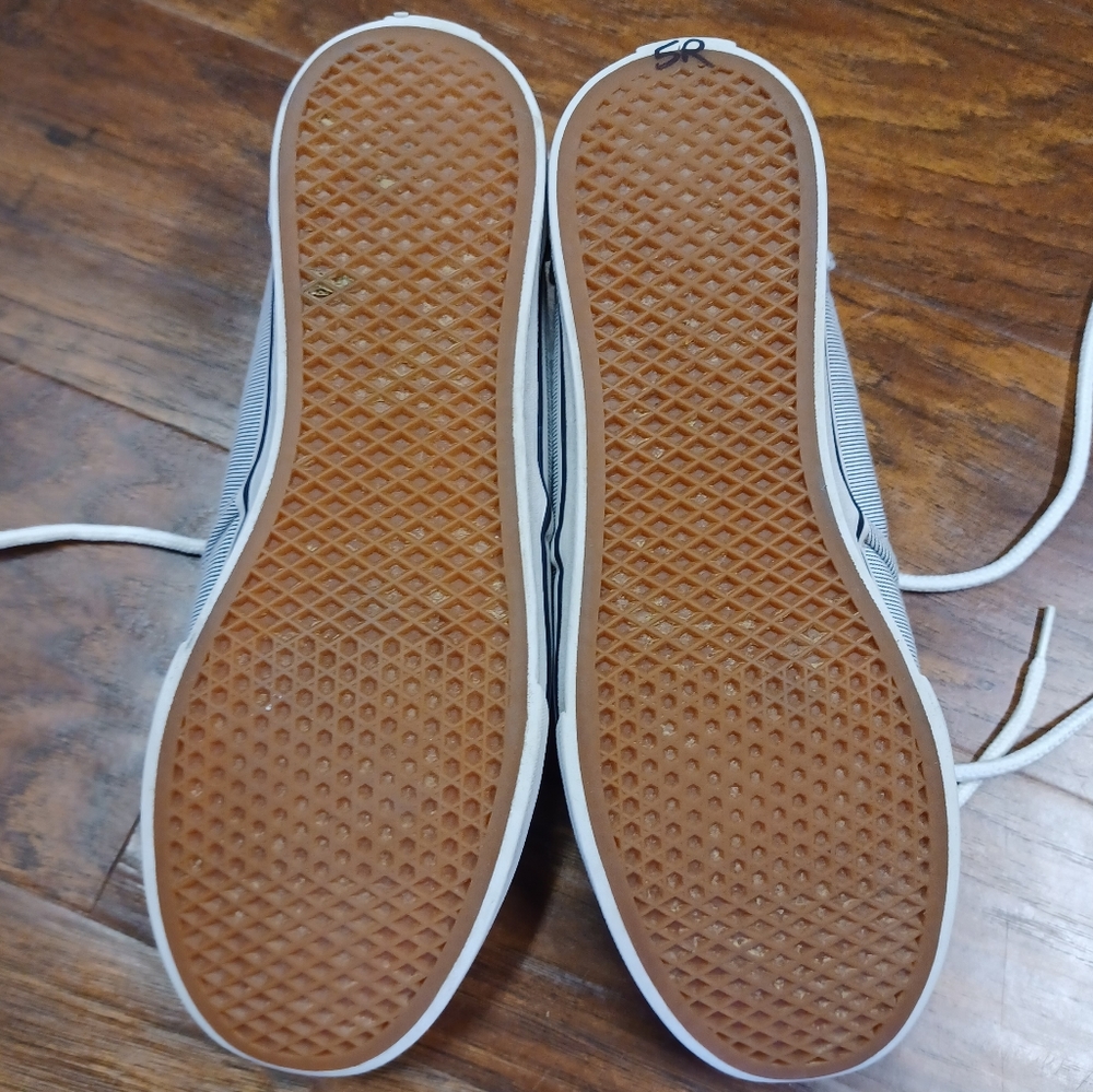 Vans blue and white stripe low top lace sneakers - Picture 4 of 5